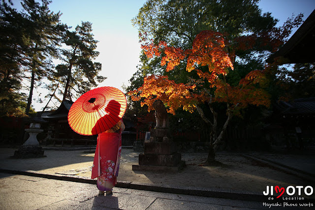 京都で成人式前撮りロケーション撮影
