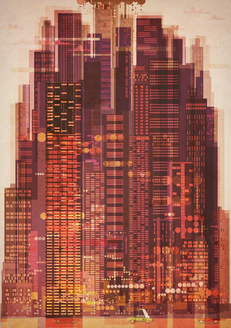 Ilustraciones digitales por James Gilleard 