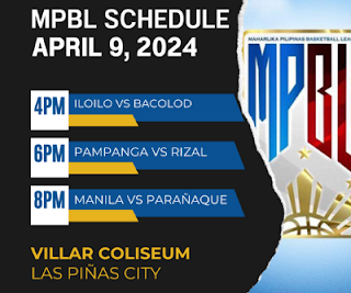 MPBL 2024: Schedule of Games on April 9, 2024
