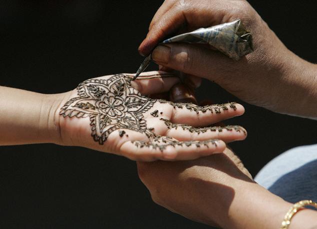 Etiquetas hand henna Star tattoos