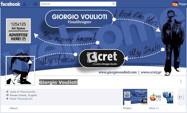 Funny and Creative Facebook Timeline Design by Giorgio Voulioti