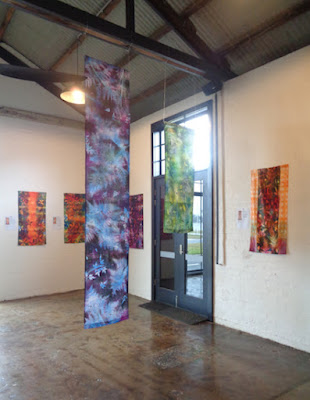 View of the exhibited foreground ArtCloth works