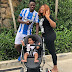 Kenneth Omeruo Shares Cute Photo Of His Daughter Wearing His Medal