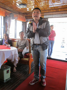 Mr Thang our guide on the Cruise boat.