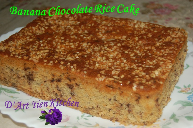 D' Art'tien Kitchen: Banana Chocolate Rice Cake