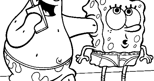 spongebob coloring pages  spongebob and patrick are