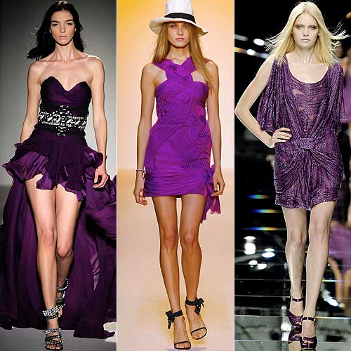 VESTIDOS  CORTOS COLOR MORADO, LILA O PURPURA