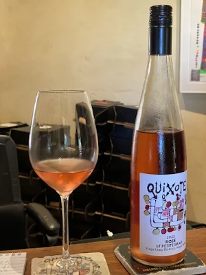 chilled Rose of Petite Sirah at Quixote Winery in Napa, California