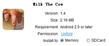 Milk the Cow-Android Apps Free Downlaod