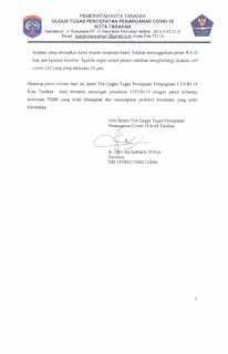 Press Release COVID-19 Tarakan 22 Juni 2020 - Tarakan Info