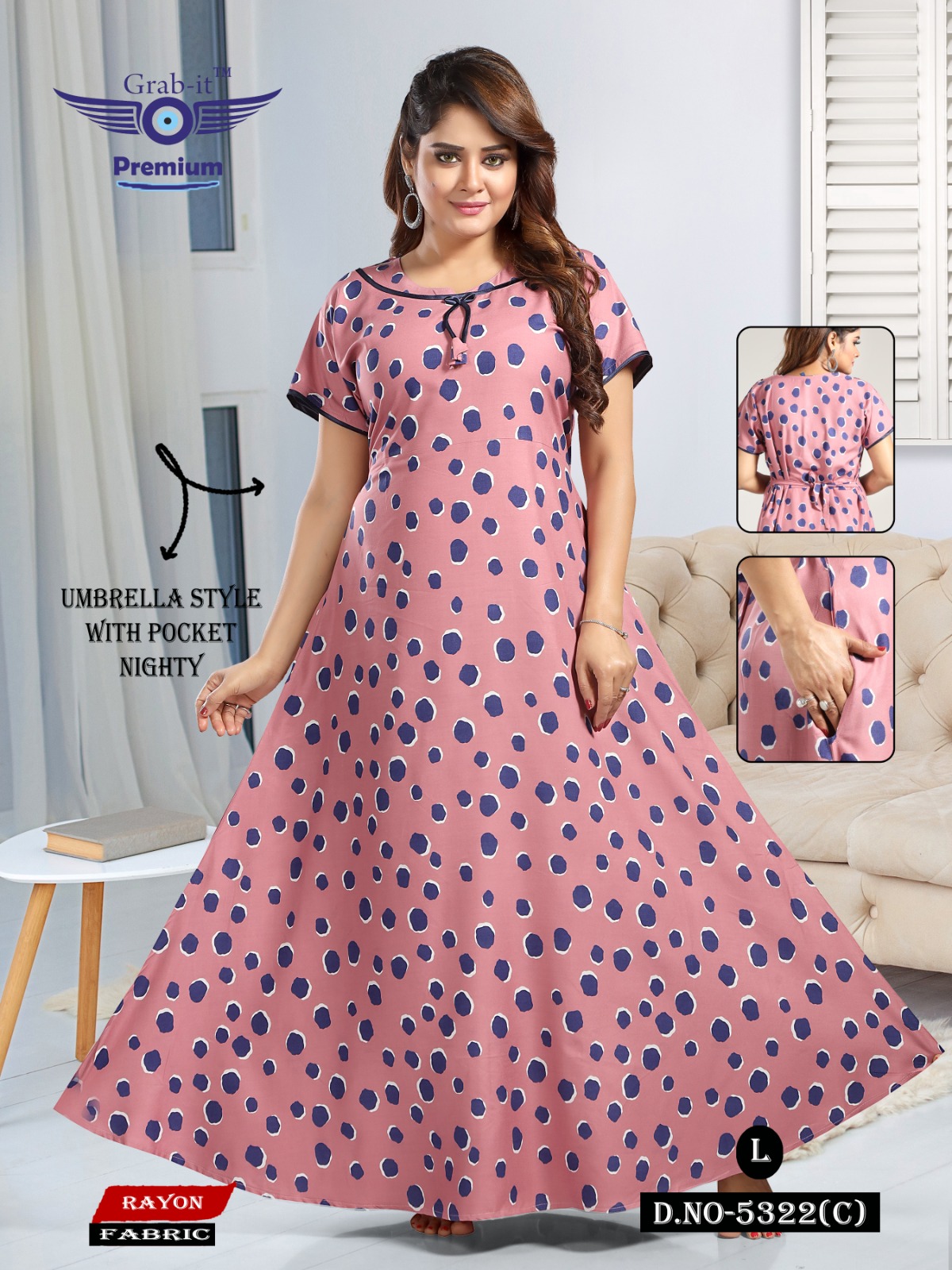 Womens Alpine Fabric Night Gown in Khammam at best price by Angelina  Lifestyle - Justdial