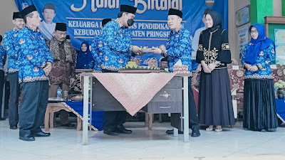 Penjabat Bupati Pringsewu Hadiri Halalbilhalal Keluarga Besar Disdikbud 