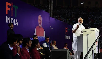 PM Narendra Modi launches the Fit India Movement Campaign