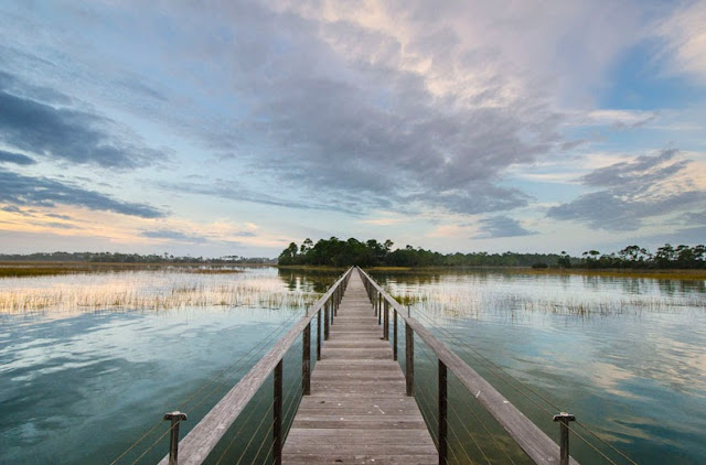 Dock at a South Carolina vacation estate