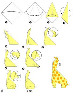 giraffa origami semplice