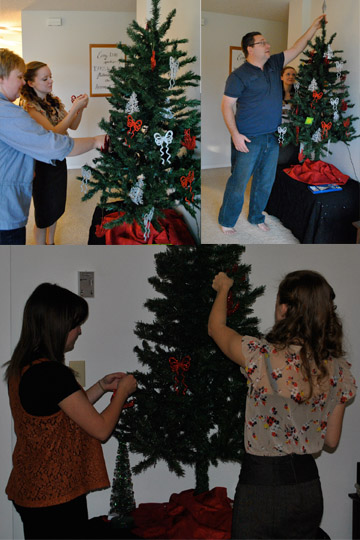 Flashback Summer:  Thanksgiving Festivities!- Decorating the Christmas Tree