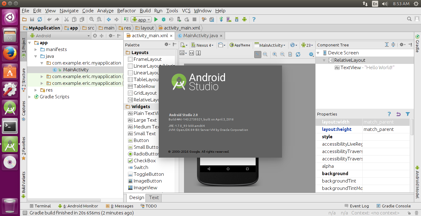 Android-er: Install Android Studio 2.0 on 64-bit Ubuntu 15.10 with ...