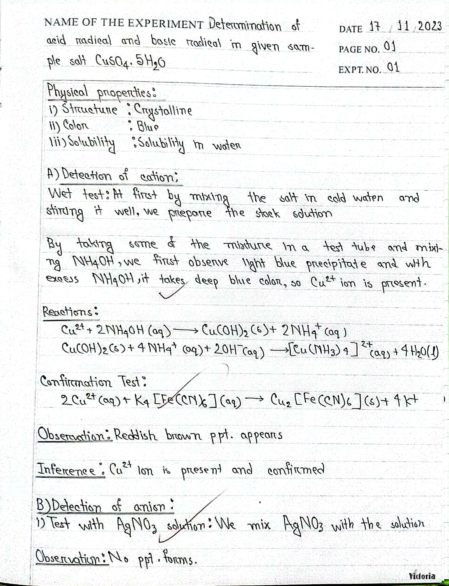 HSC 25 Chemistry 1st Paper Practical PDF - English Version | Hazari Nag HSC 25 Chemistry 1st Paper Practical PDF - English Version | Hazari Nag