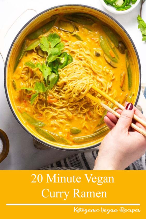 20 Minute Vegan Curry Ramen