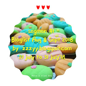 Segmen bloglist Aug & Sept by zzzyy.blogspot.com, blogger segmen, segmen bloglist, blog, blogger, 2018,