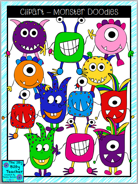 http://www.teacherspayteachers.com/Product/Clipart-Monster-Doodles-1291261