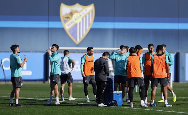 Málaga, una baja en el entrenamiento del jueves