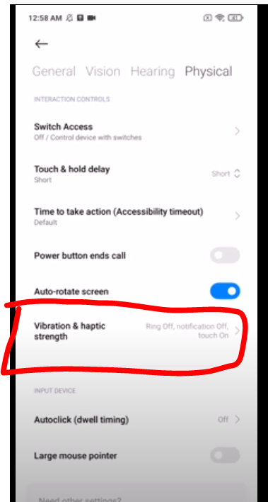 mematikan getaran pada back button Redmi Note 10 Pro