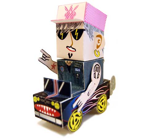 Calling All Cars Paper Toy Chick Magnet