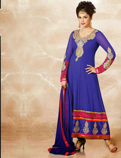 Unique Royal Blue Salwar Kameez