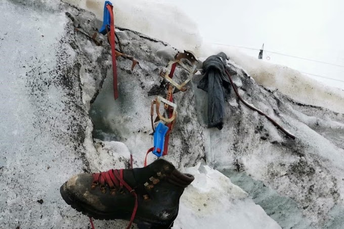 Restos mortais de alpinista desaparecido em geleira Suíça, são encontrados após quase quatro Décadas