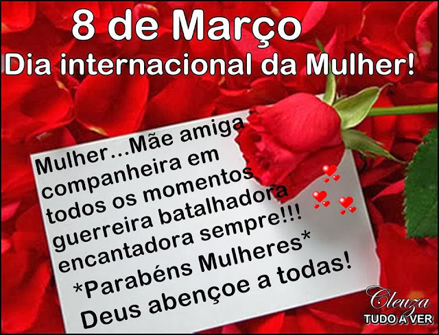 Resultado de imagem para parabens as dia internacional da mulher