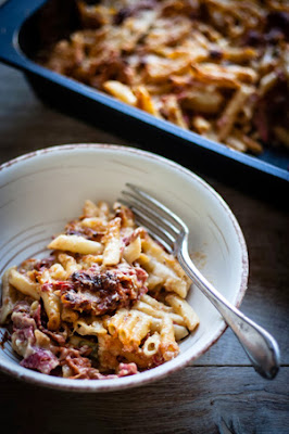 macarrones con salami y guindillas_menajeando