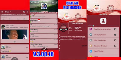 BBM MOD Chat Me RED MAROEN V3.0.0.18 Apk