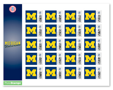 University of Michigan postage stamps