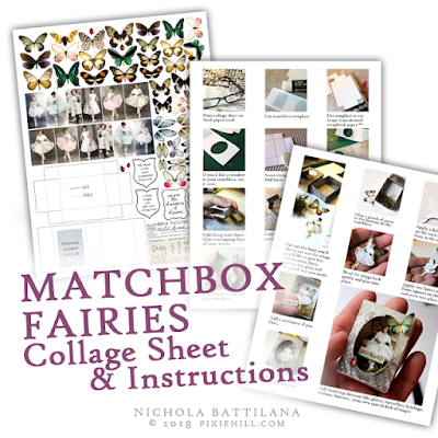 Matchbox Fairy Collage Sheet and Tutorial - pixiehill.com