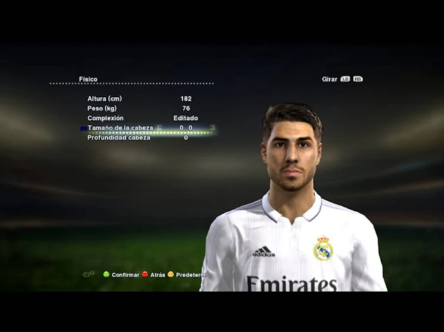 Faces Marco Asensio For PES 2013