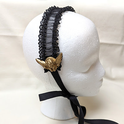 fuwari* Angel Headdress (2019) Black