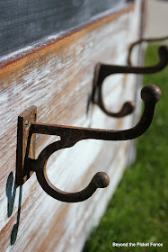 Repurposed headboard chalkboard Beyond The Picket Fencehttp://bec4-beyondthepicketfence.blogspot.com/2012/06/headboard-chalkboard.html 