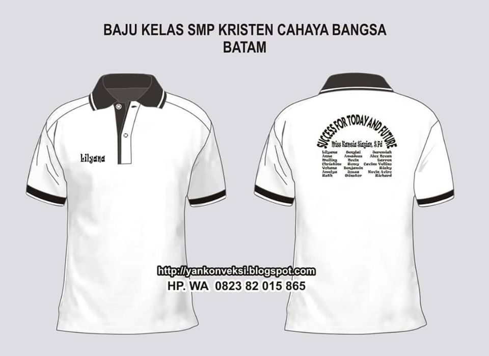 KAOS KELAS 9 SMP KRISTEN CAHAYA BANGSA BATAM KEPRI