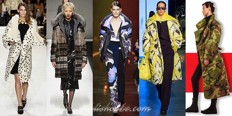 Fall Winter 2014 - 2015 Women's Duvet Coats Fashion Trends