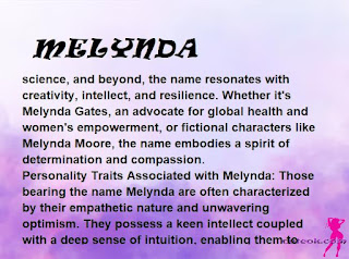 ▷ meaning of the name MELYNDA