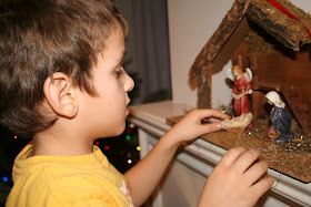 Our Boy with Nativity Scene :: All Pretty Things