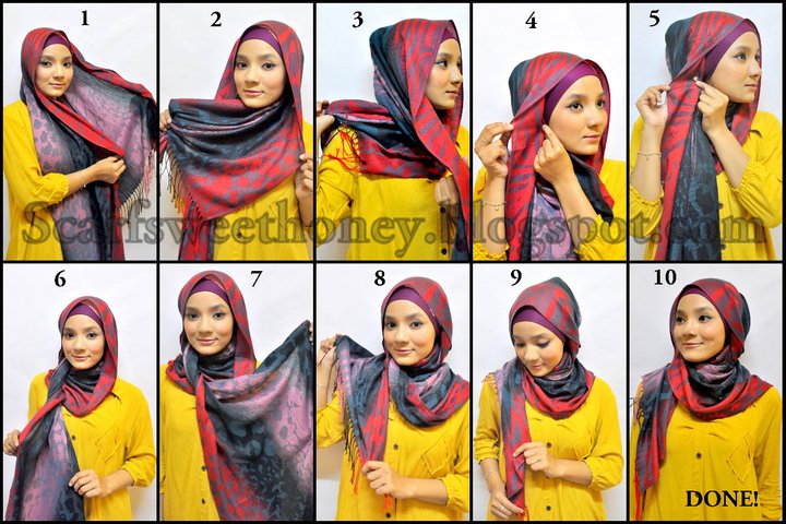 cara pakai shawl ehem ehem untuk gegurl2 sekalian yg suke pakai 