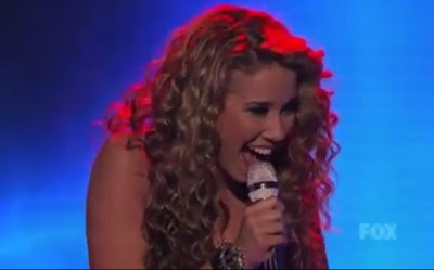 Haley Reinhart American Idol Top 3 photos pictures screencaps images Led Zeppelin What Is and What Should Be guitar dad fringe