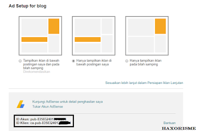 Nomor Penayang Adsense Diterima