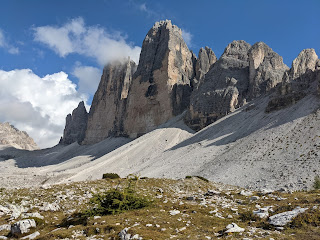 Tre Cime di Lavaredo from the north side.