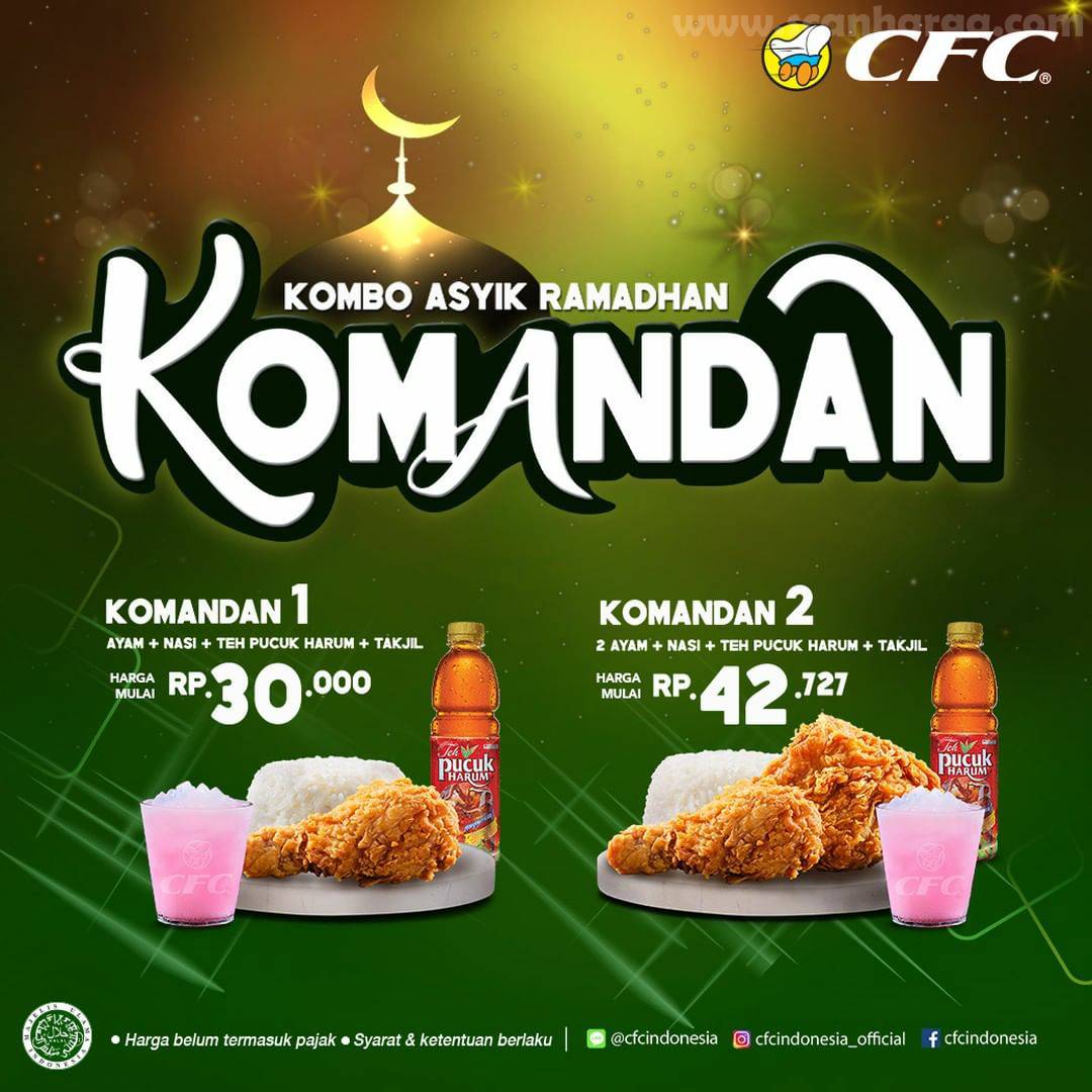 CFC Promo Paket Sajadah & KOMANDAN - Harga mulai Rp 30.000