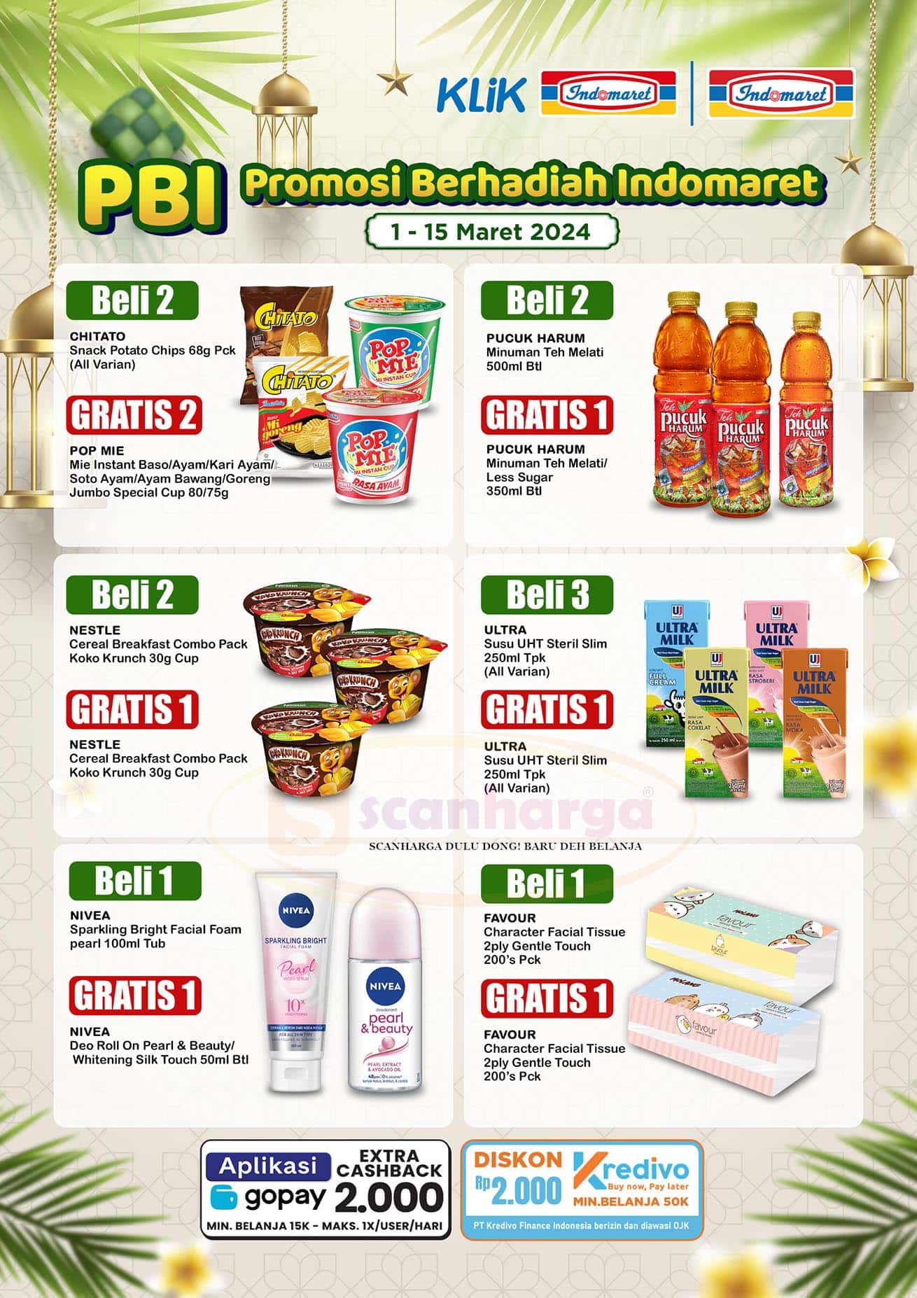 Katalog Indomaret PBI Promosi Berhadiah Bulan Ini 1 - 15 Maret 2024