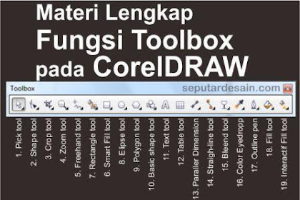 Fungsi-Fungsi Toolbox Pada CorelDraw Lengkap Dengan Gambar