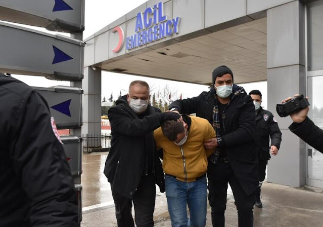 Turkish man arrested for assaulting his ex wife in front of her child